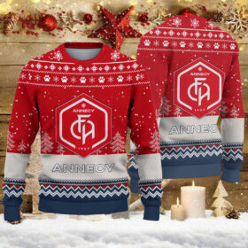 Pull de Noël moche FC Annecy – Ugly Christmas Sweater