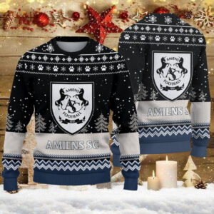 Pull de Noël moche Amiens SC – Ugly Christmas Sweater