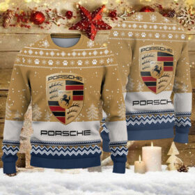 Pull de Noël moche Porsche – Ugly Christmas Sweater