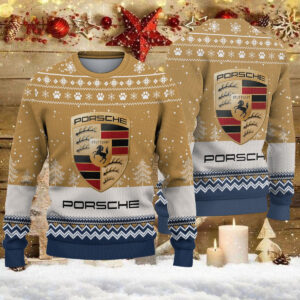 Pull de Noël moche Porsche – Ugly Christmas Sweater