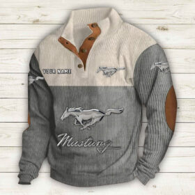 Sweat-shirt pour homme sans capuche Ford Mustang