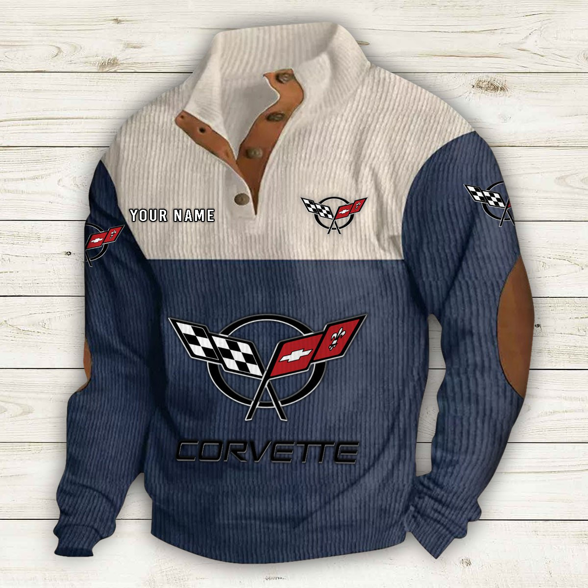 Sweat-shirt pour homme sans capuche Corvette C5 – Image 2