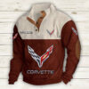 Sweat-shirt pour homme sans capuche Chevrolet Corvette