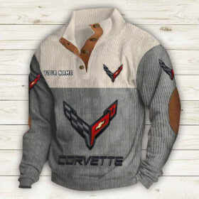 Sweat-shirt pour homme sans capuche Chevrolet Corvette