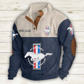 Sweat-shirt pour homme sans capuche Ford Mustang