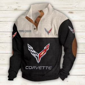 Sweat-shirt pour homme sans capuche Corvette C8