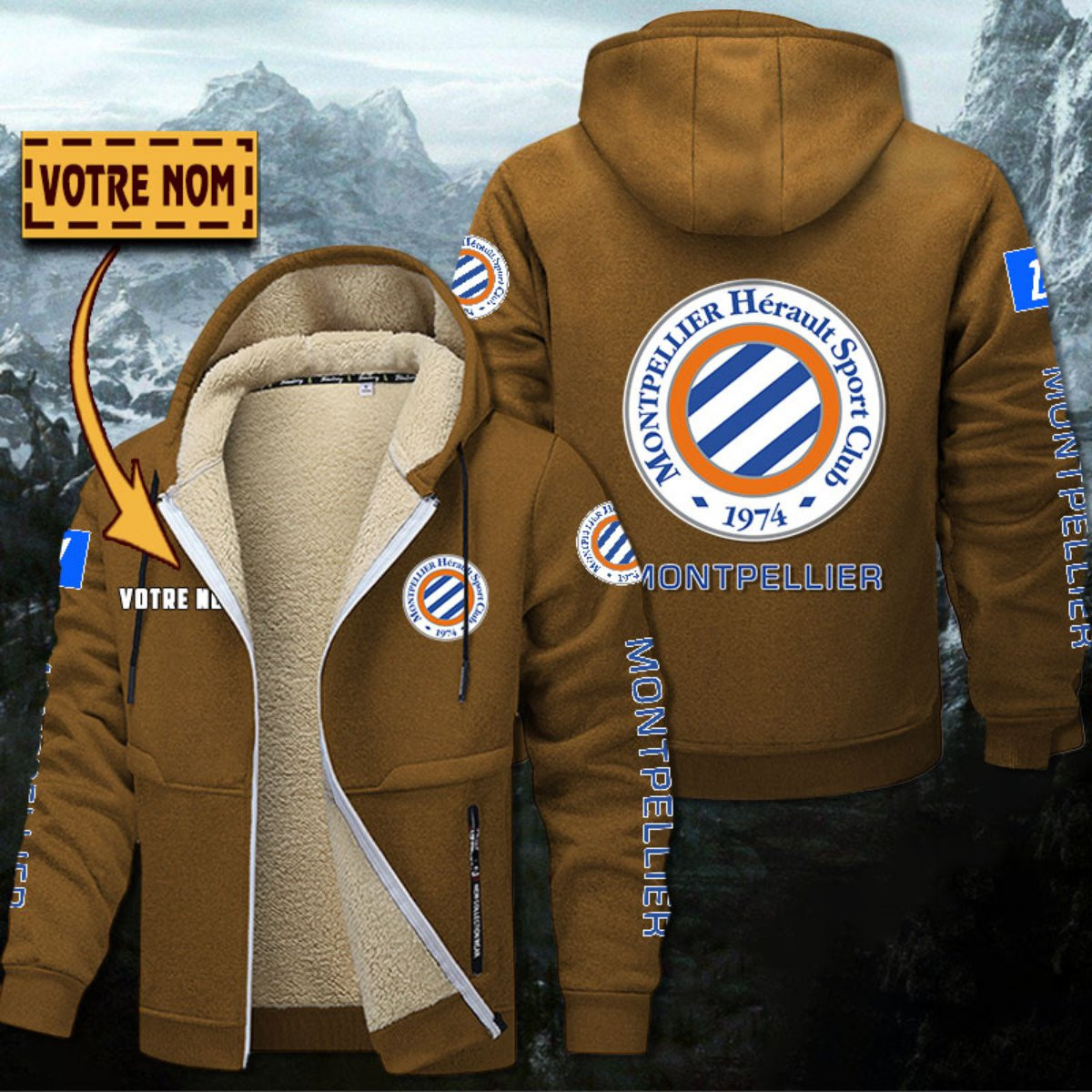 Veste à capuche doublée Montpellier HSC – Image 4