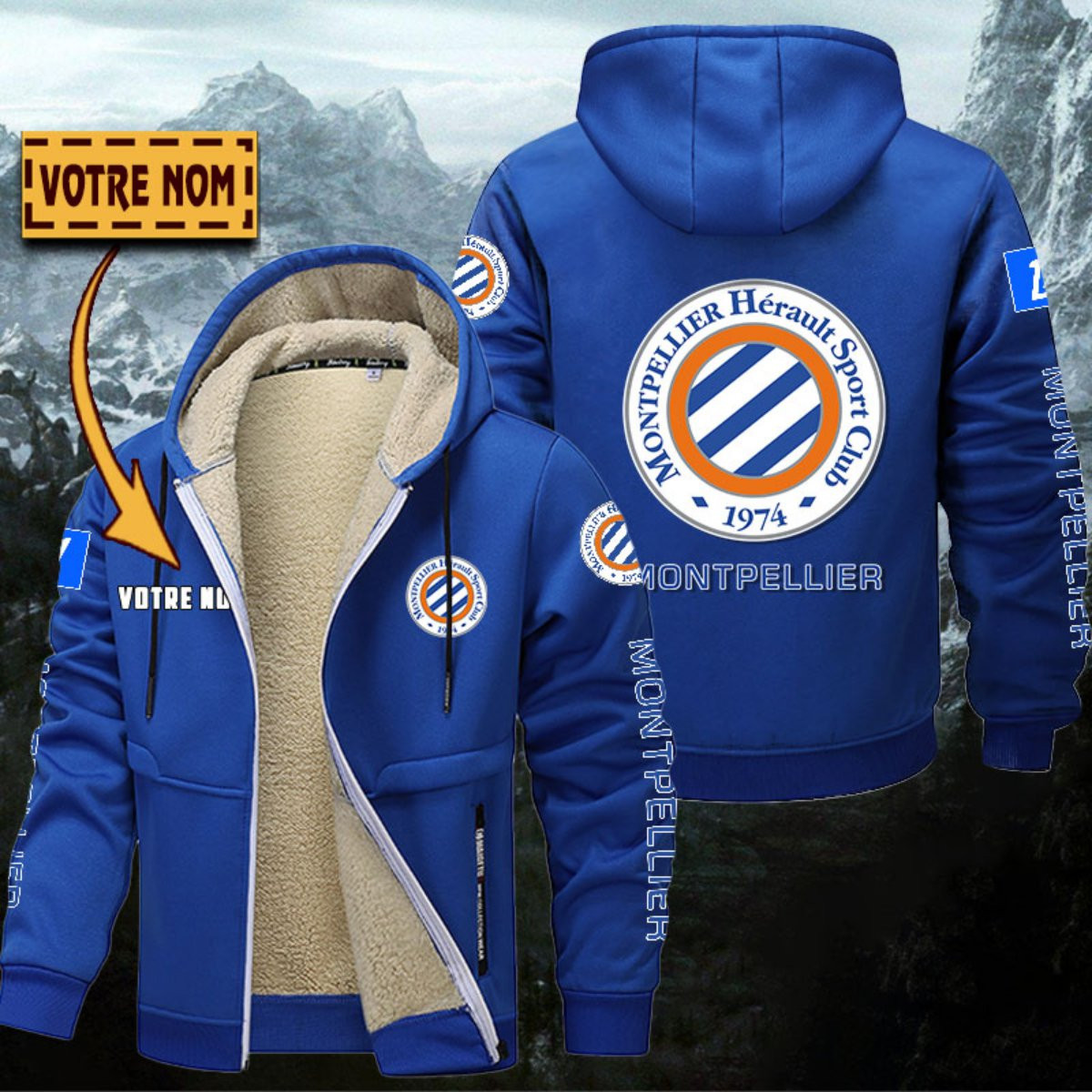 Veste à capuche doublée Montpellier HSC – Image 7