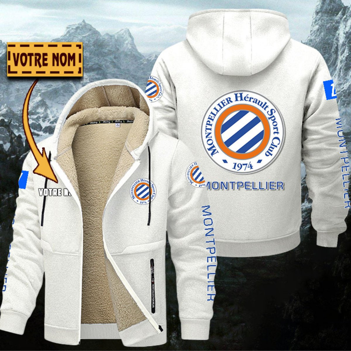 Veste à capuche doublée Montpellier HSC – Image 8