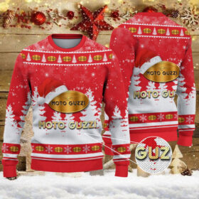 Pull de Noël moche Moto Guzzi – Ugly Christmas Sweater