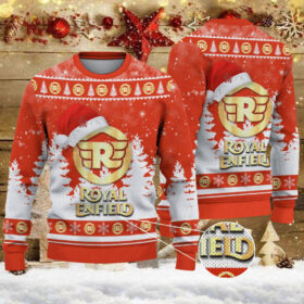 Pull de Noël moche Royal Enfield – Ugly Christmas Sweater
