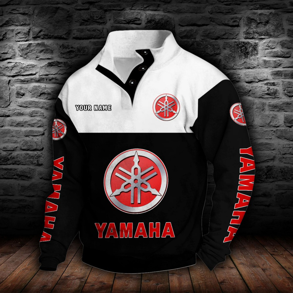 Sweat-shirt à col boutonné Yamaha – Image 2