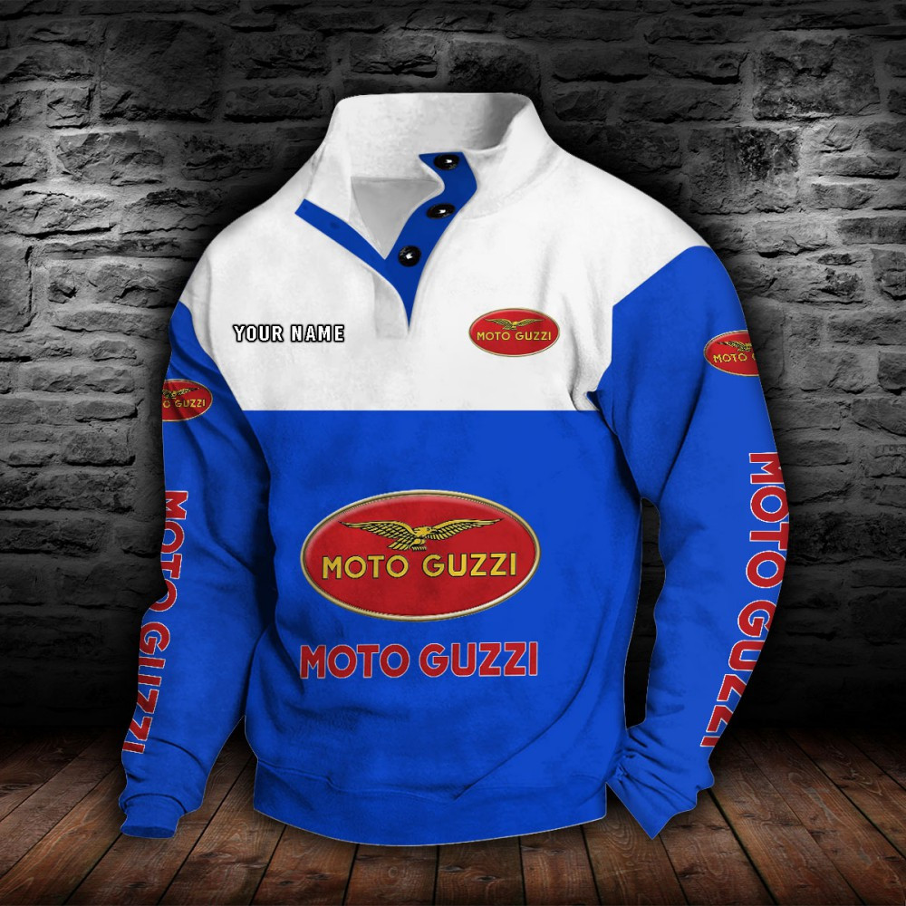 Sweat-shirt à col boutonné Moto Guzzi – Image 2