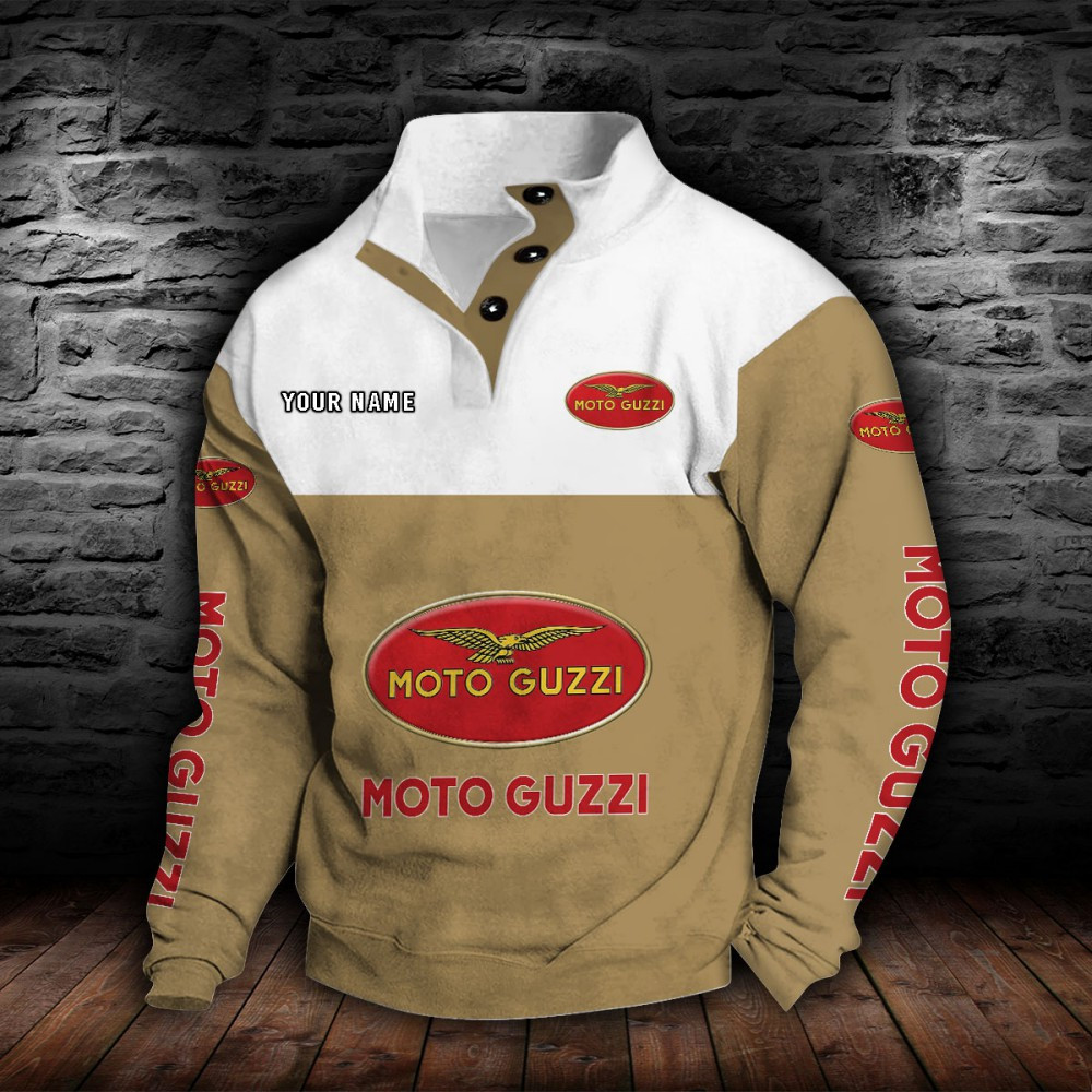 Sweat-shirt à col boutonné Moto Guzzi – Image 5