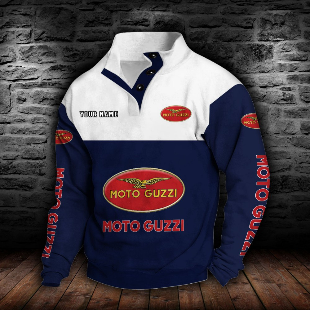 Sweat-shirt à col boutonné Moto Guzzi – Image 6