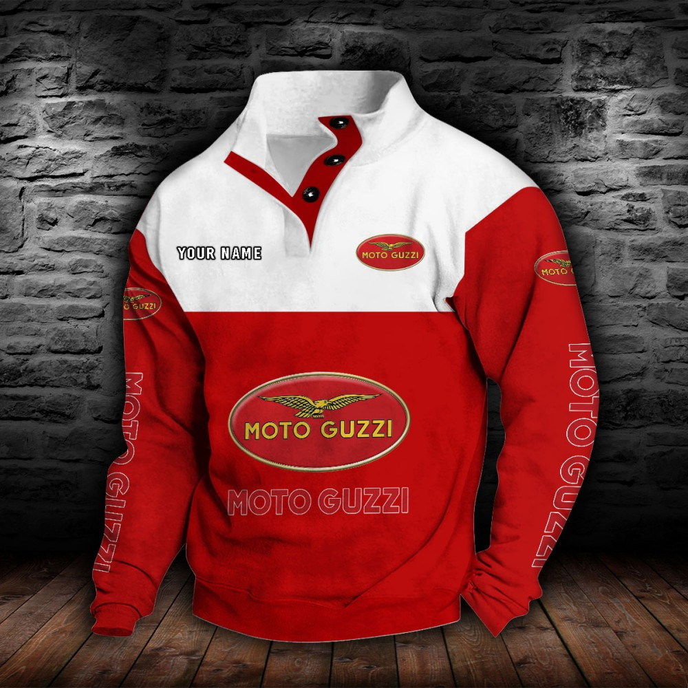 Sweat-shirt à col boutonné Moto Guzzi – Image 7