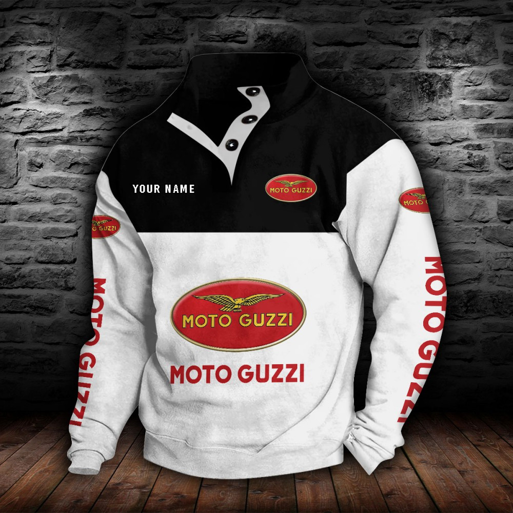 Sweat-shirt à col boutonné Moto Guzzi – Image 8