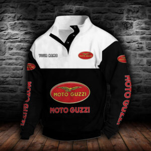 Sweat-shirt à col boutonné Moto Guzzi