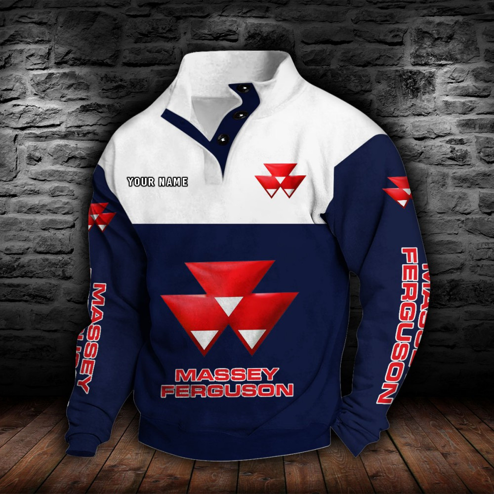 Sweat-shirt à col boutonné Massey Ferguson – Image 6