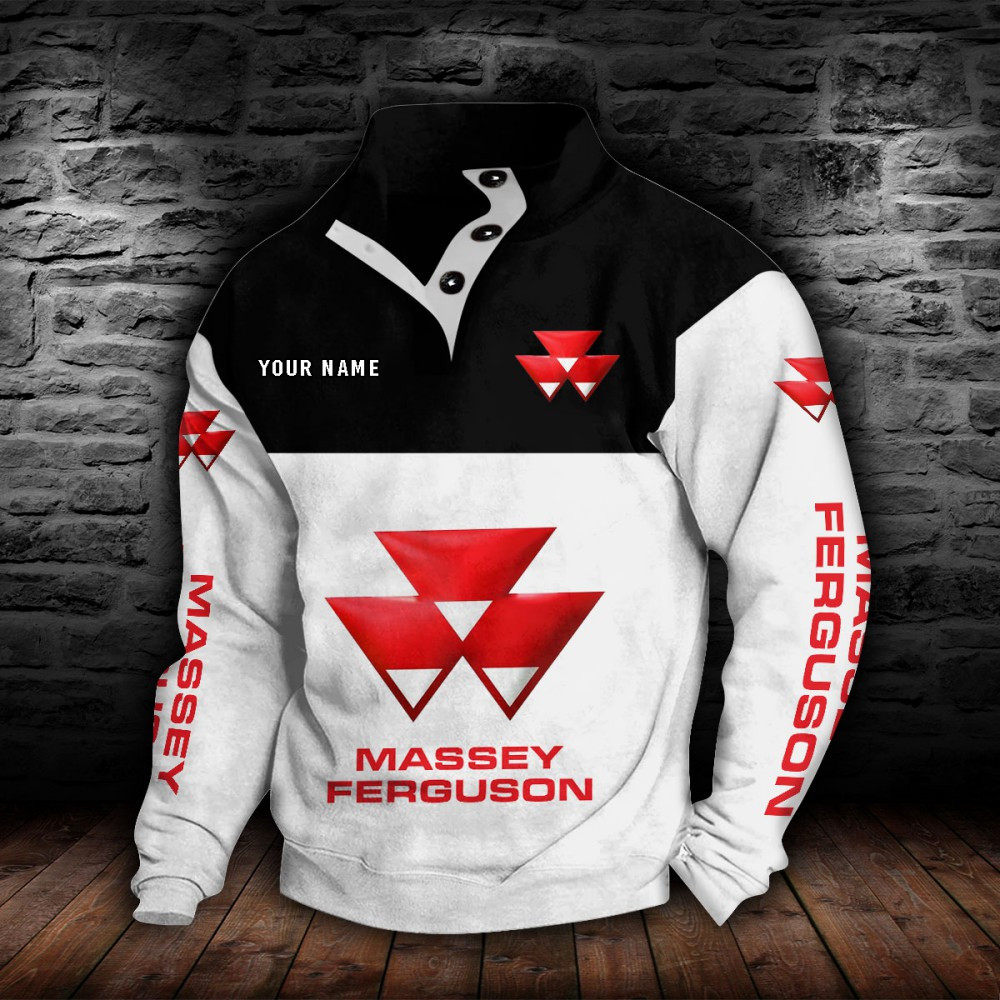 Sweat-shirt à col boutonné Massey Ferguson – Image 8