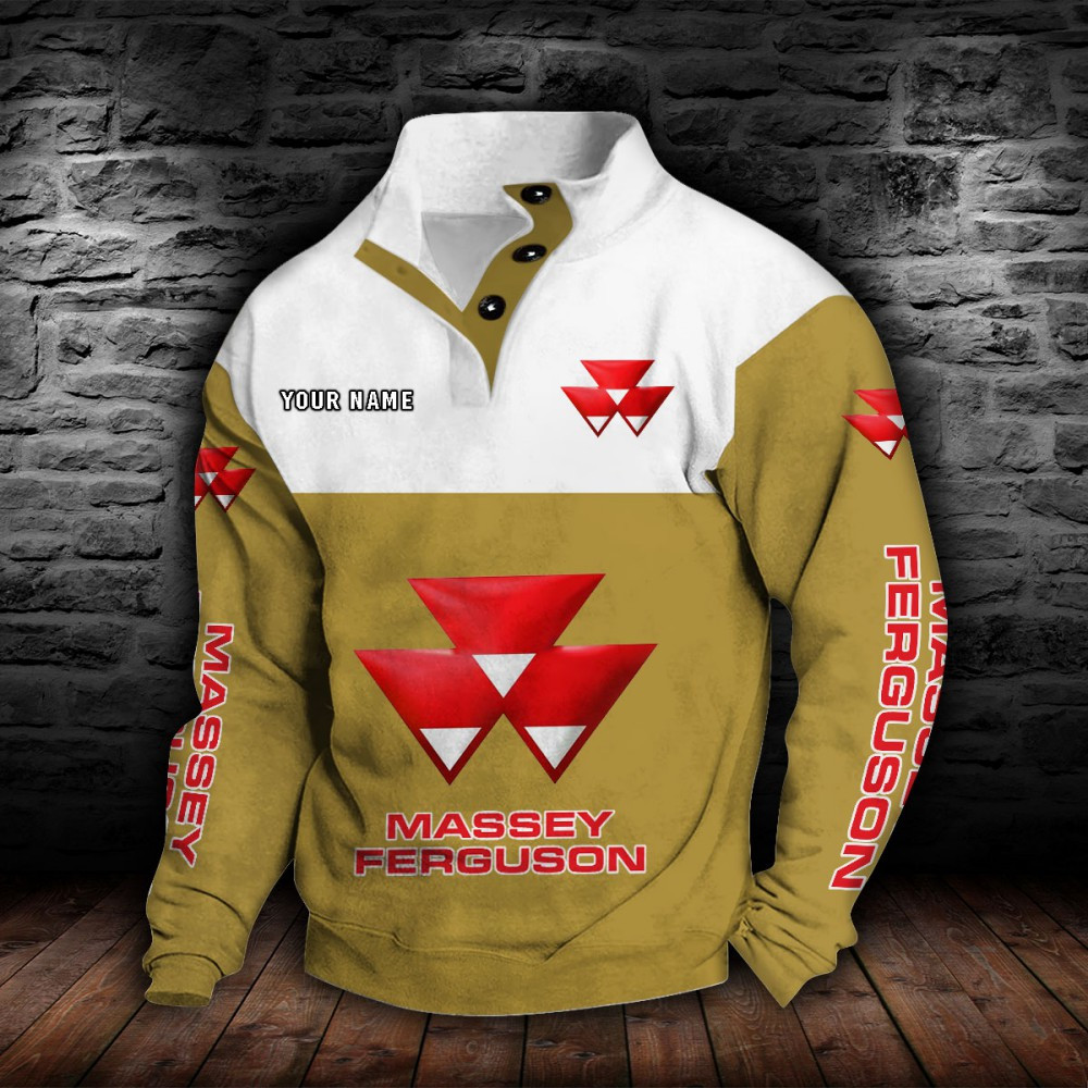 Sweat-shirt à col boutonné Massey Ferguson – Image 9