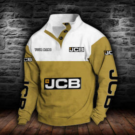 Sweat-shirt à col boutonné JCB Agricultural Tractors