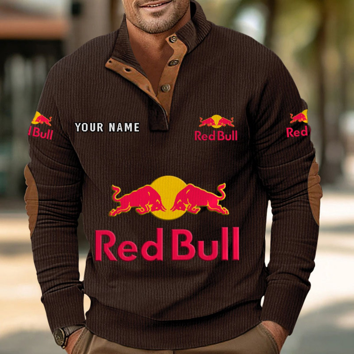 Sweat-shirt pour homme sans capuche Red Bull – Image 4