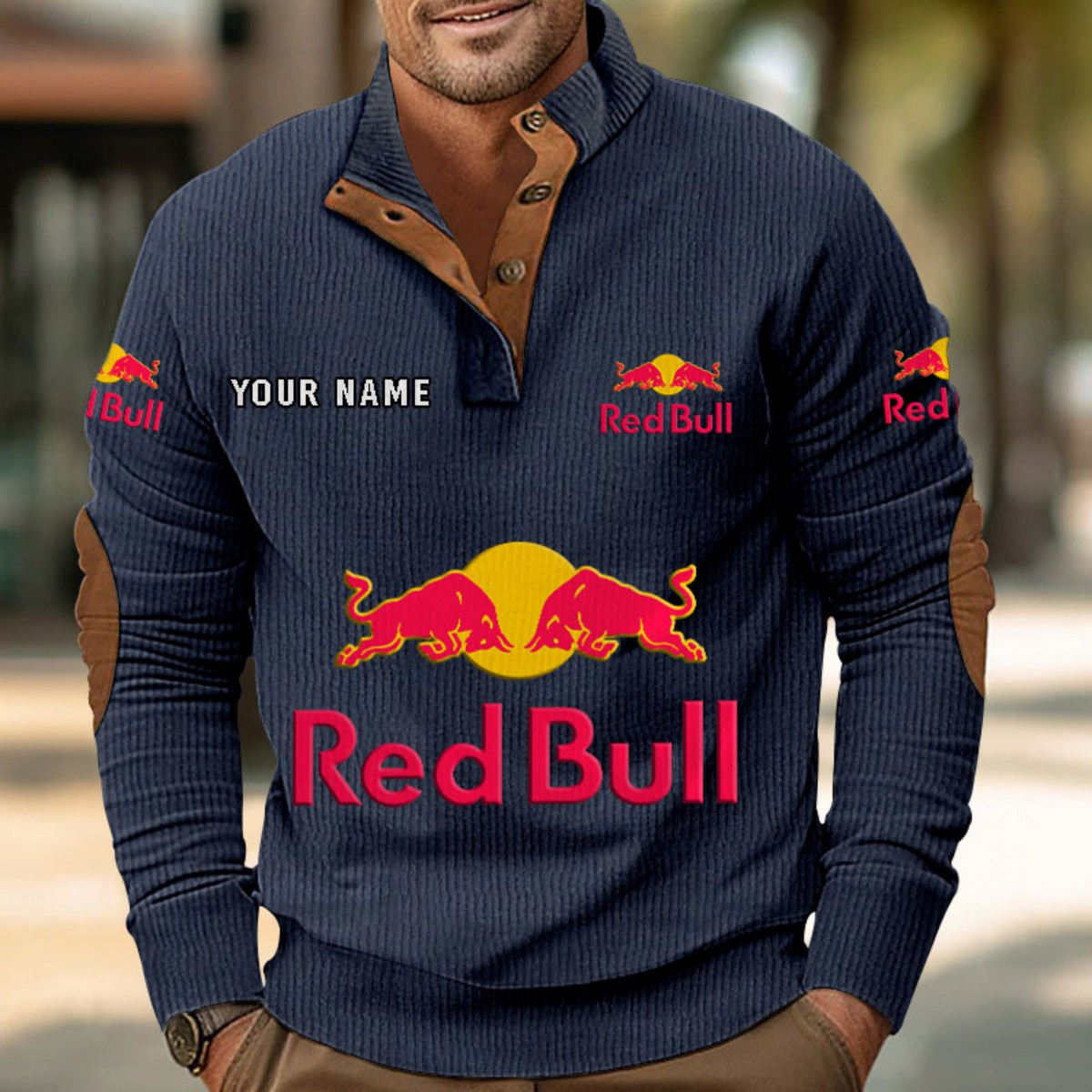 Sweat-shirt pour homme sans capuche Red Bull – Image 2