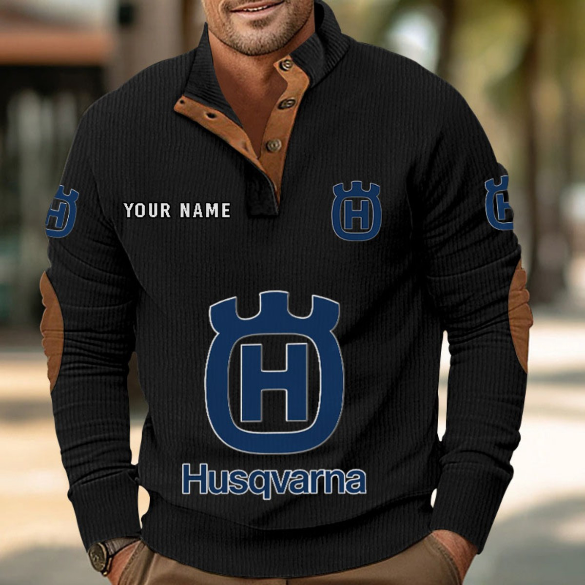 Sweat-shirt pour homme sans capuche Husqvarna Motorcycles – Image 2