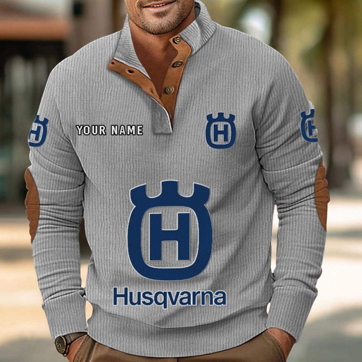 Sweat-shirt pour homme sans capuche Husqvarna Motorcycles – Image 6