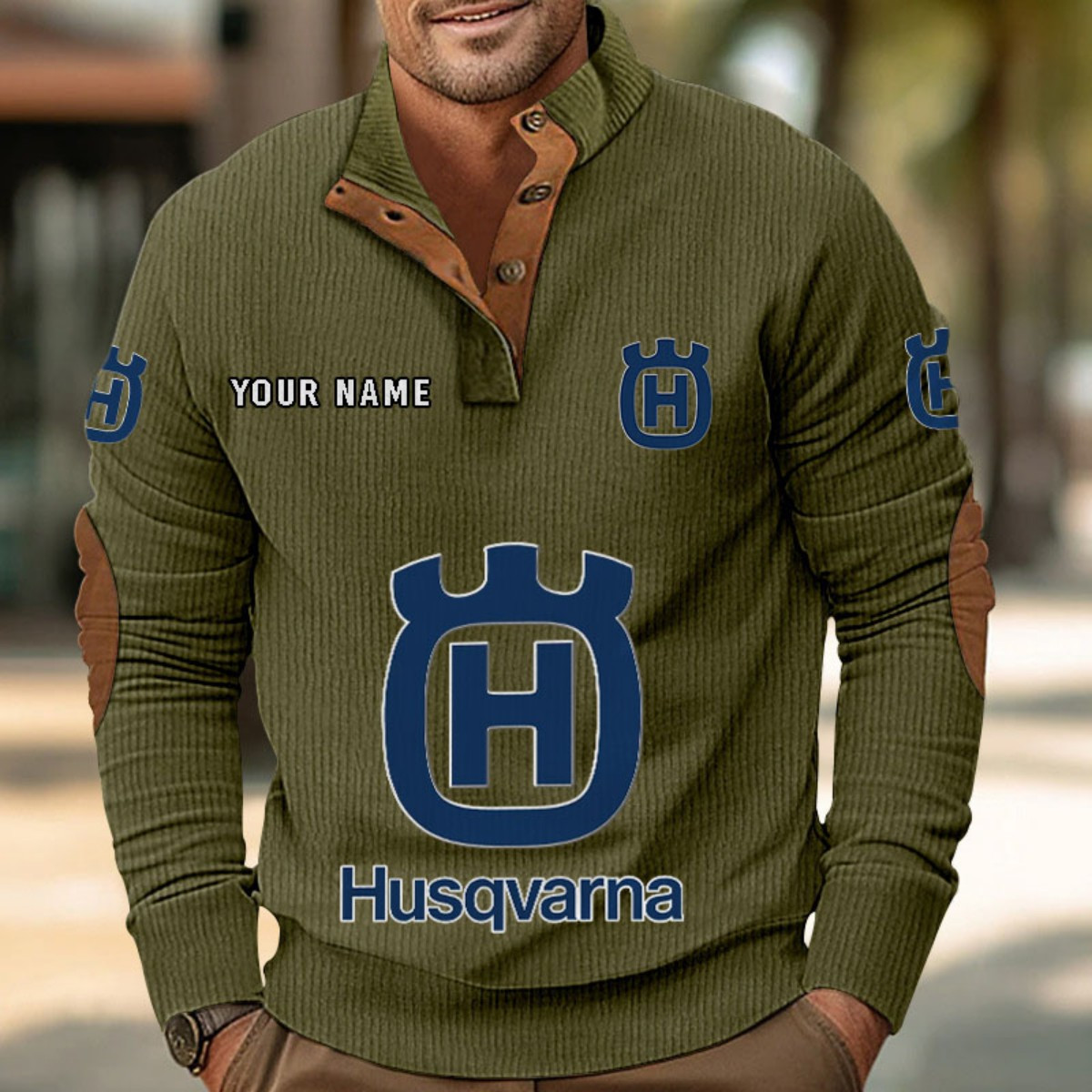 Sweat-shirt pour homme sans capuche Husqvarna Motorcycles – Image 8
