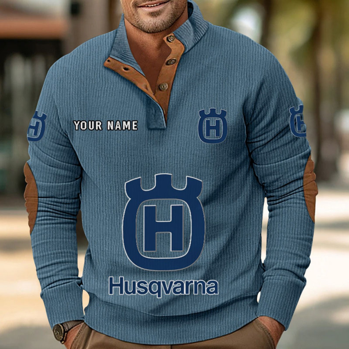 Sweat-shirt pour homme sans capuche Husqvarna Motorcycles – Image 9
