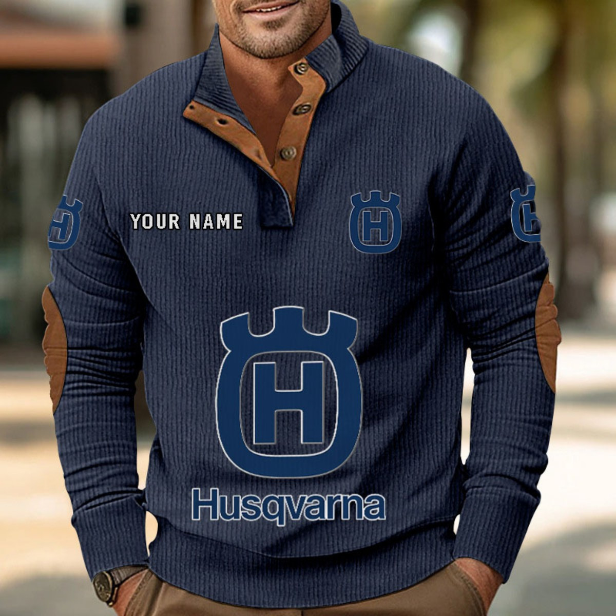 Sweat-shirt pour homme sans capuche Husqvarna Motorcycles