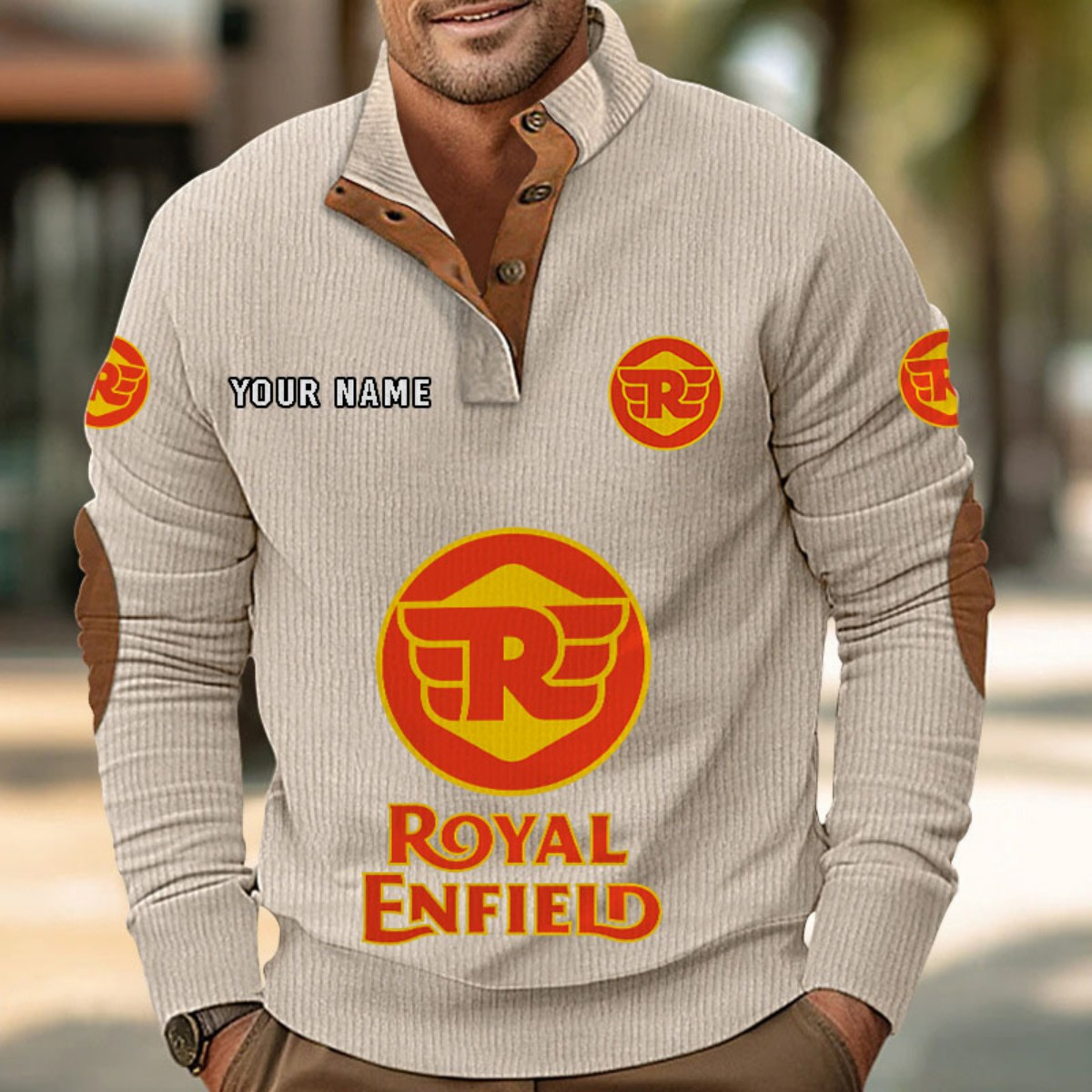 Sweat-shirt pour homme sans capuche Royal Enfield – Image 5
