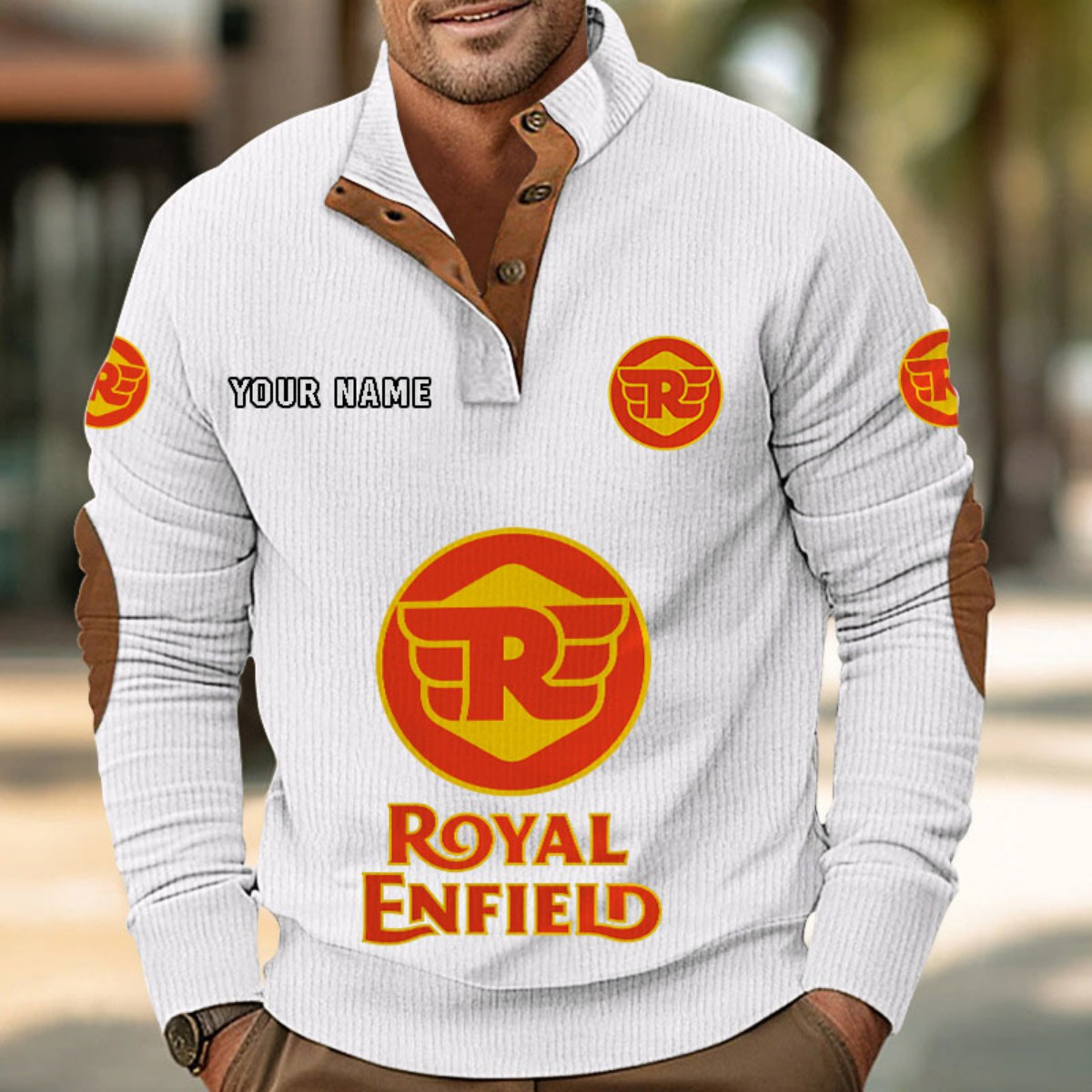 Sweat-shirt pour homme sans capuche Royal Enfield – Image 7
