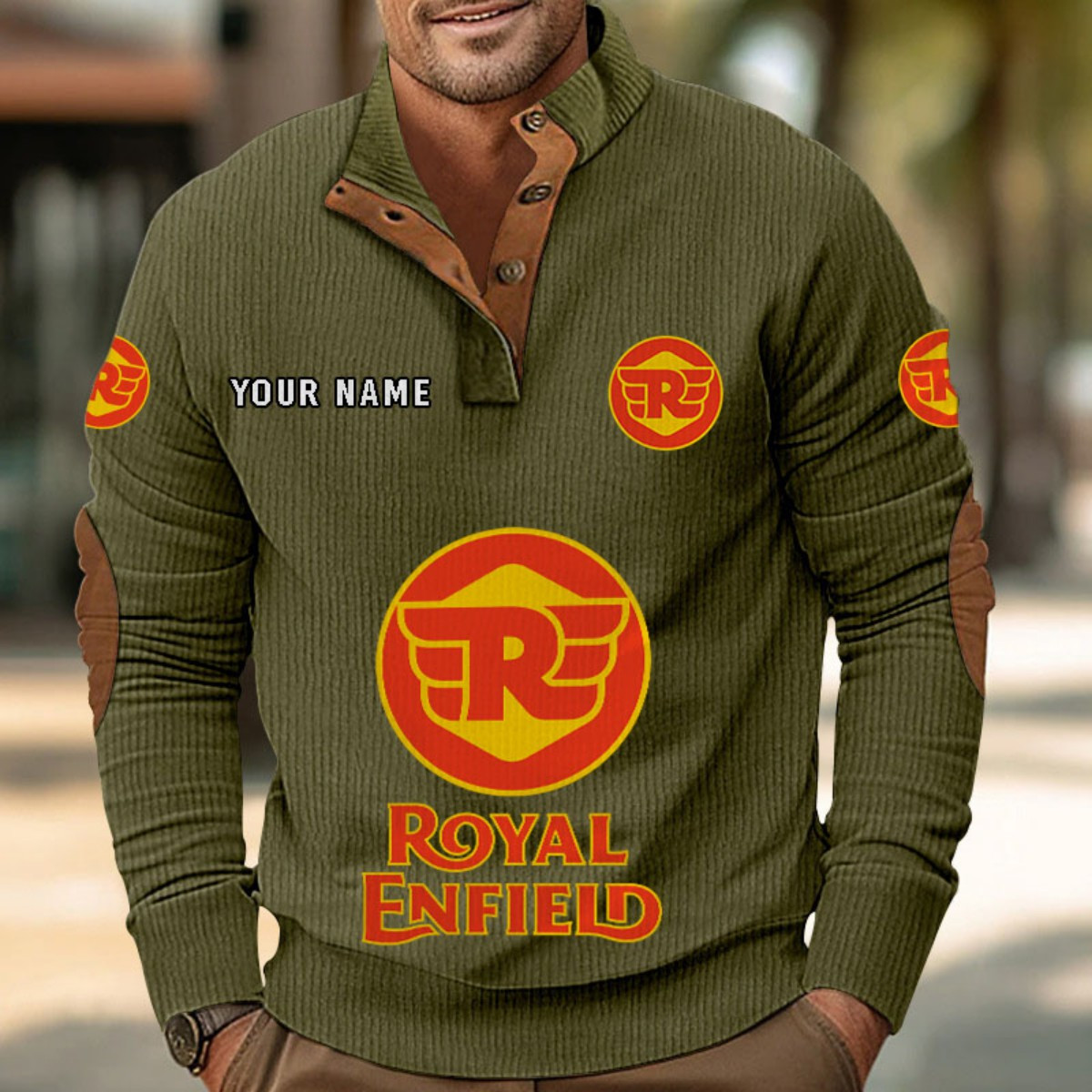 Sweat-shirt pour homme sans capuche Royal Enfield – Image 8