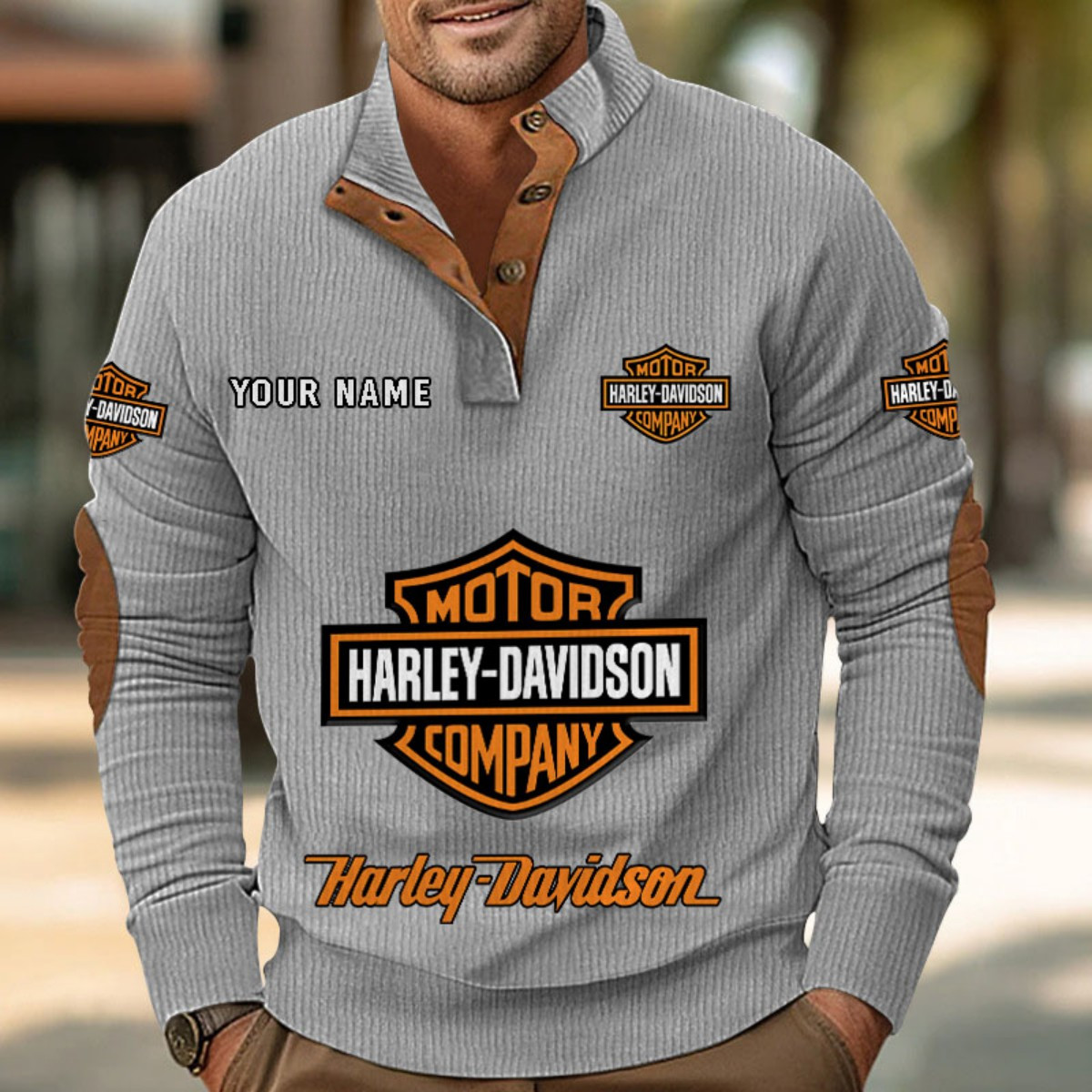 Sweat-shirt pour homme sans capuche Harley-Davidson – Image 6