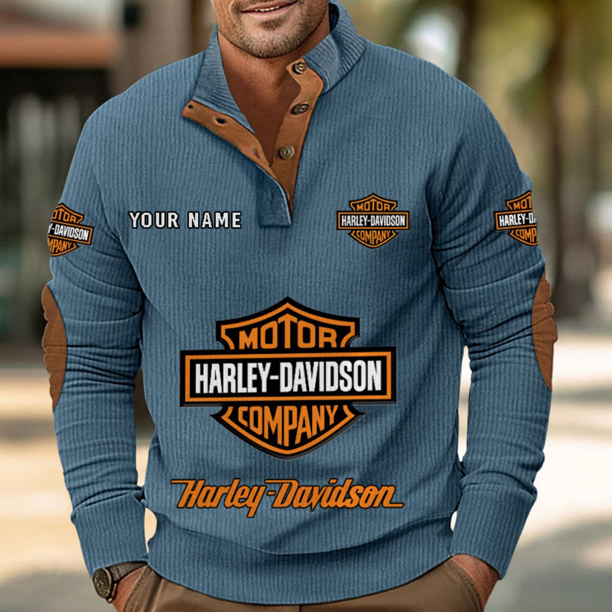 Sweat-shirt pour homme sans capuche Harley-Davidson – Image 9
