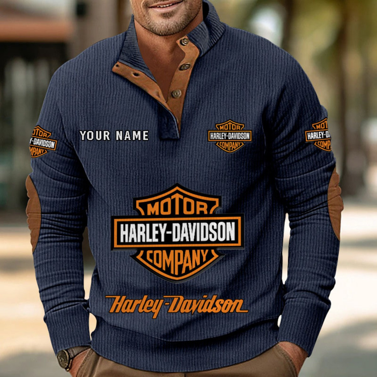 Sweat-shirt pour homme sans capuche Harley-Davidson – Image 2