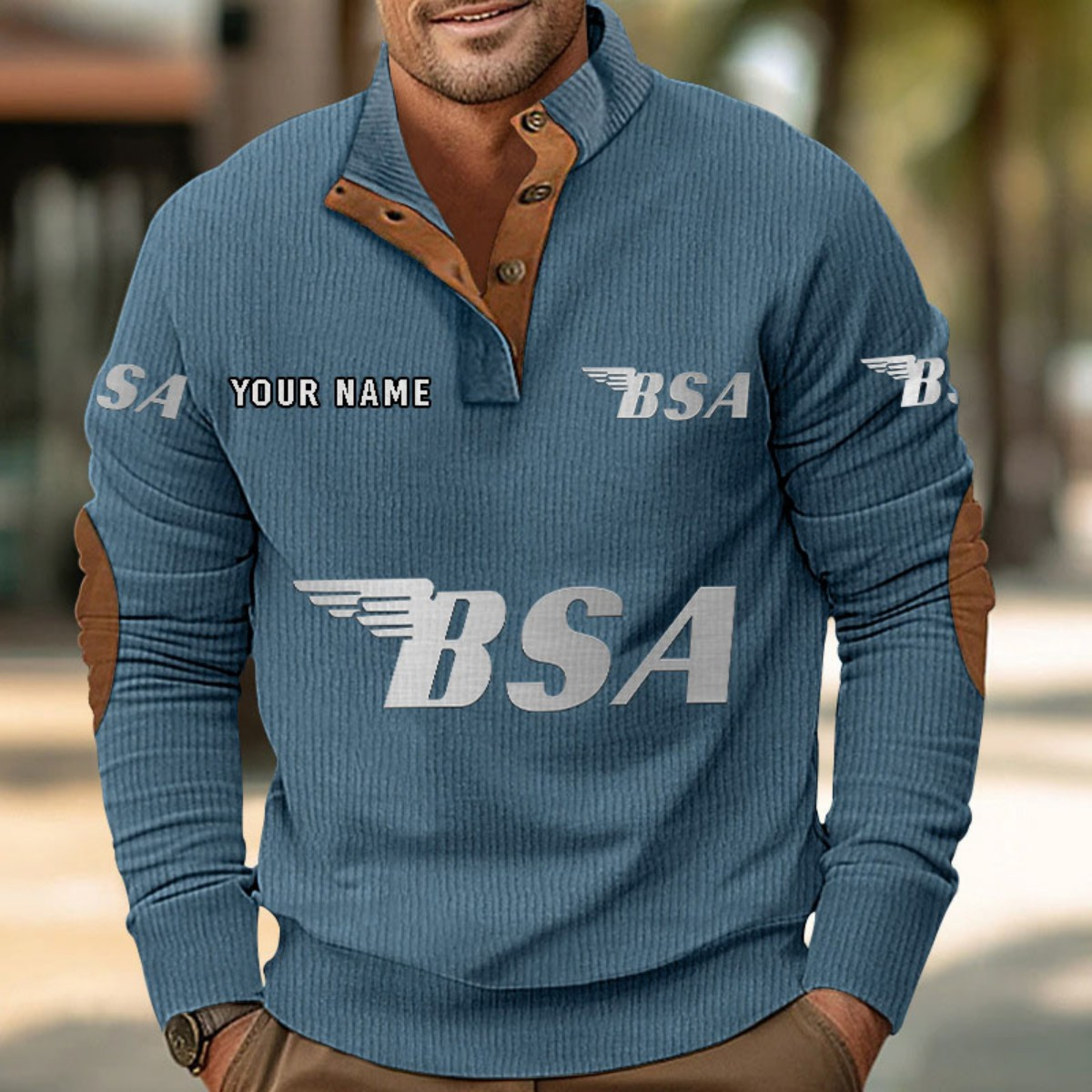 Sweat-shirt pour homme sans capuche BSA Motorcycles – Image 9
