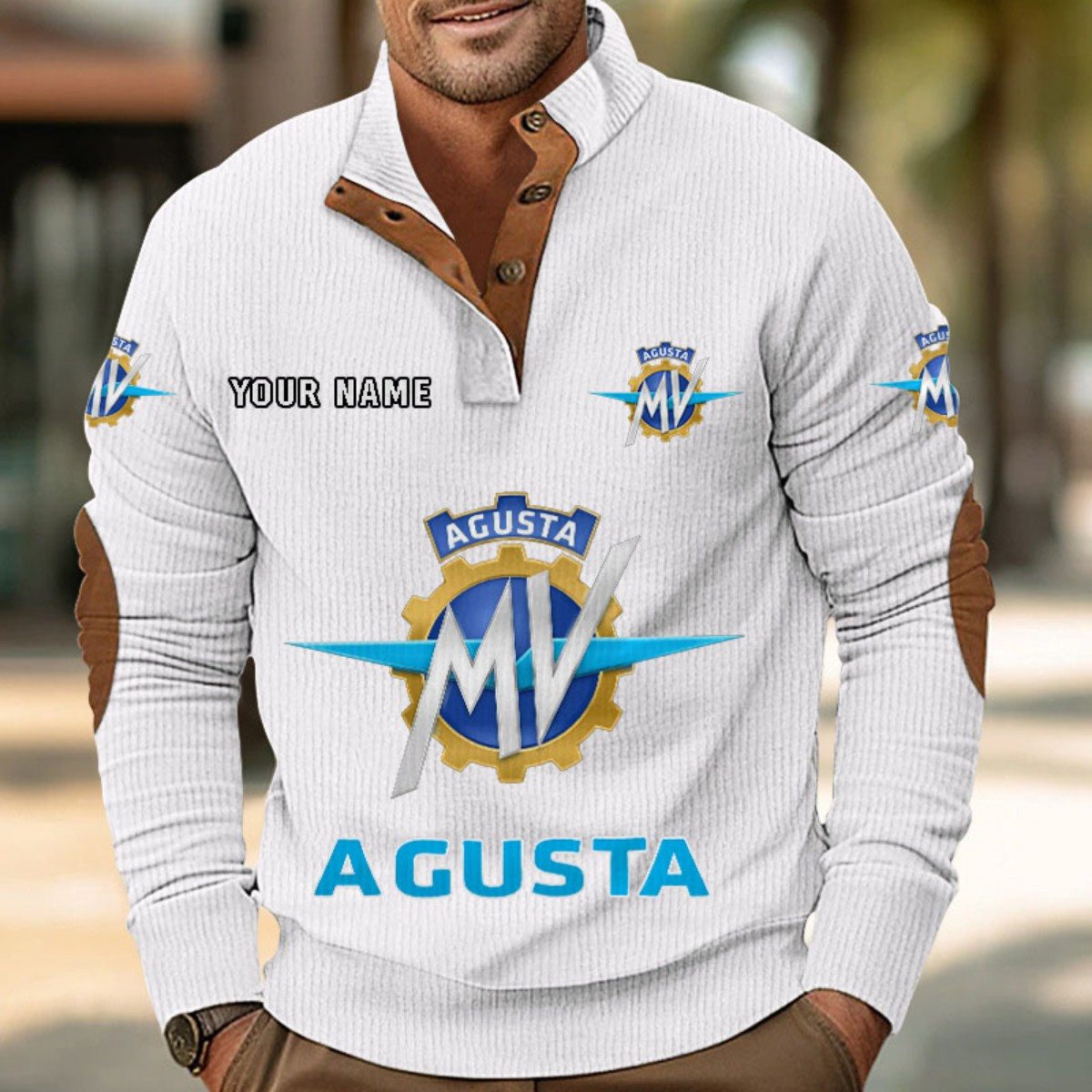 Sweat-shirt pour homme sans capuche MV Agusta – Image 7
