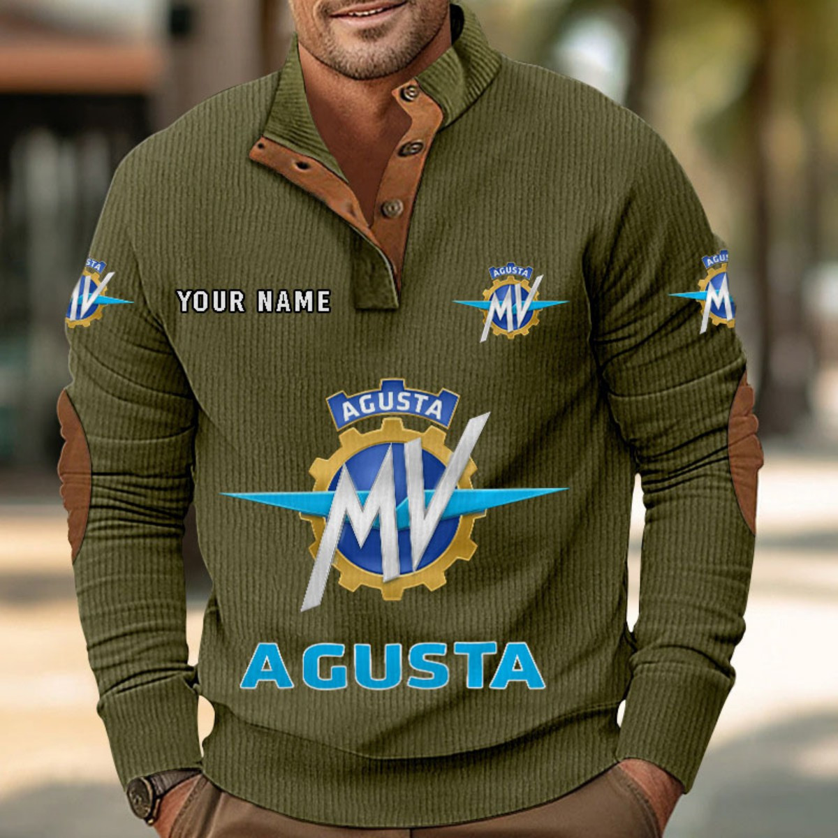 Sweat-shirt pour homme sans capuche MV Agusta – Image 8