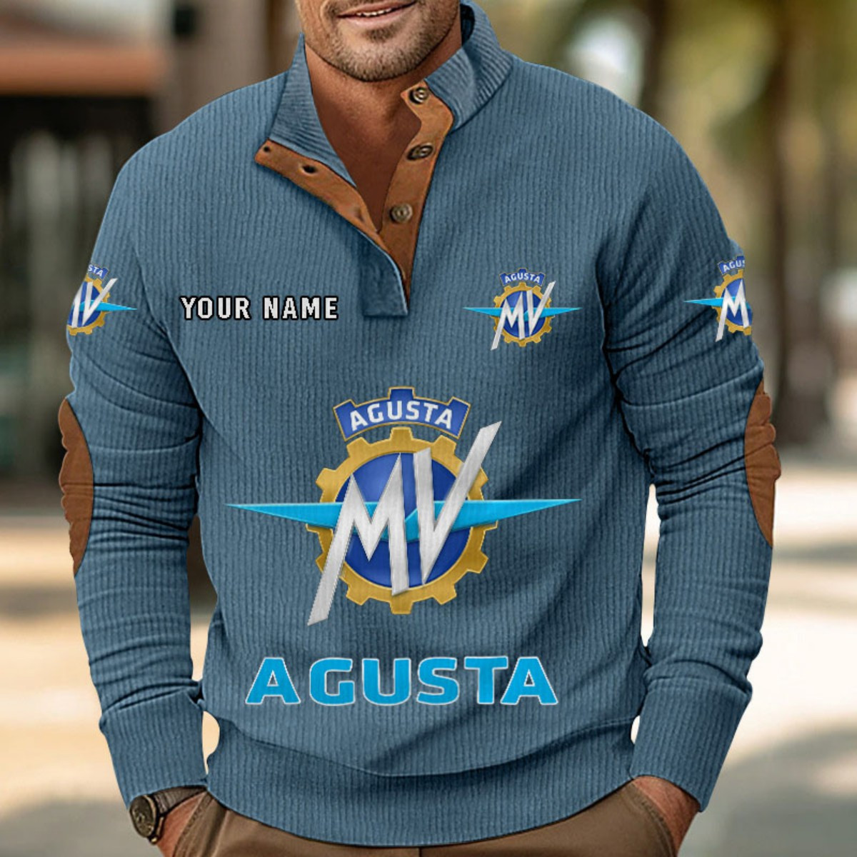 Sweat-shirt pour homme sans capuche MV Agusta – Image 9