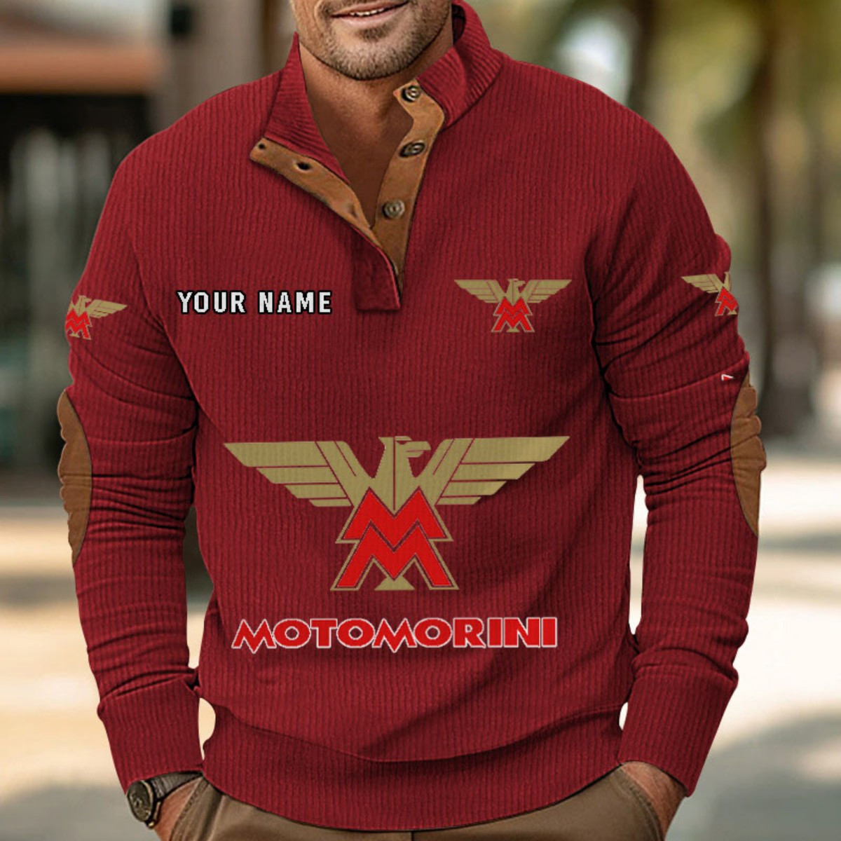 Sweat-shirt pour homme sans capuche Moto Morini