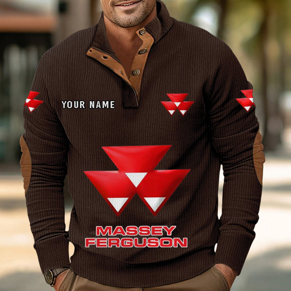 Sweat-shirt pour homme sans capuche Massey Ferguson – Image 4