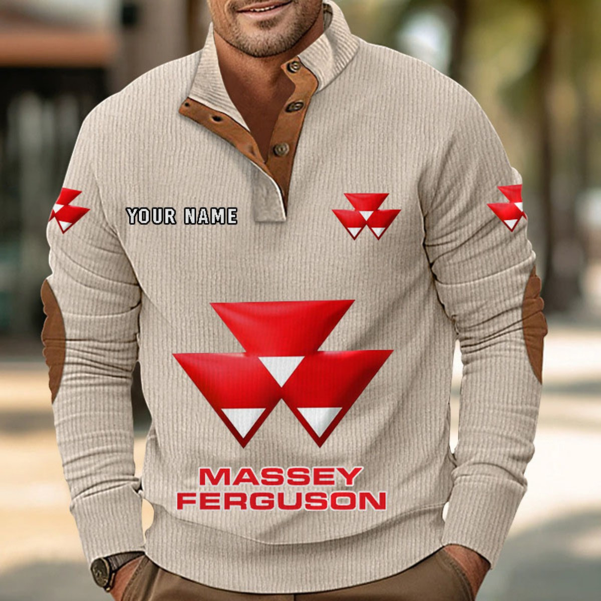 Sweat-shirt pour homme sans capuche Massey Ferguson – Image 5