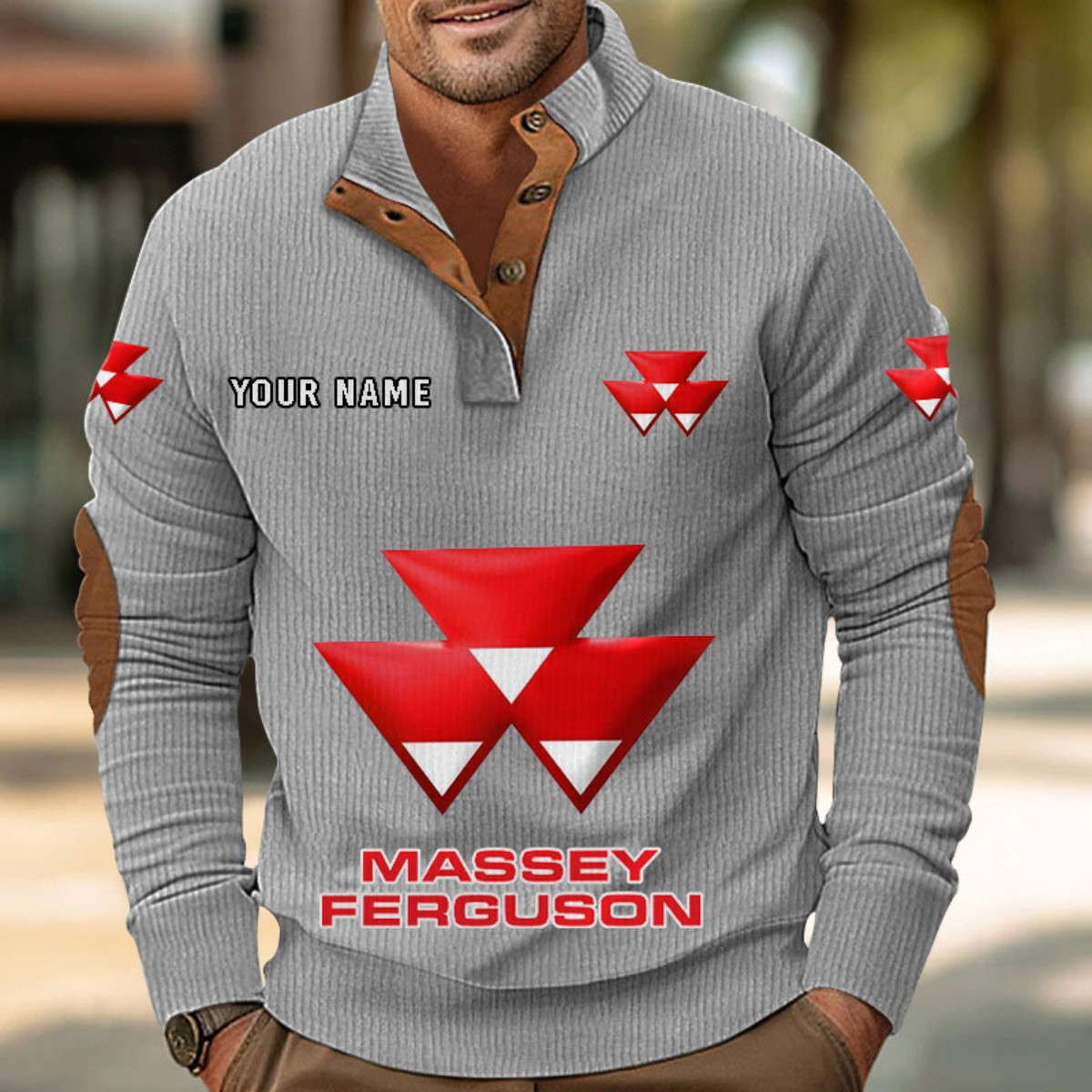 Sweat-shirt pour homme sans capuche Massey Ferguson – Image 6