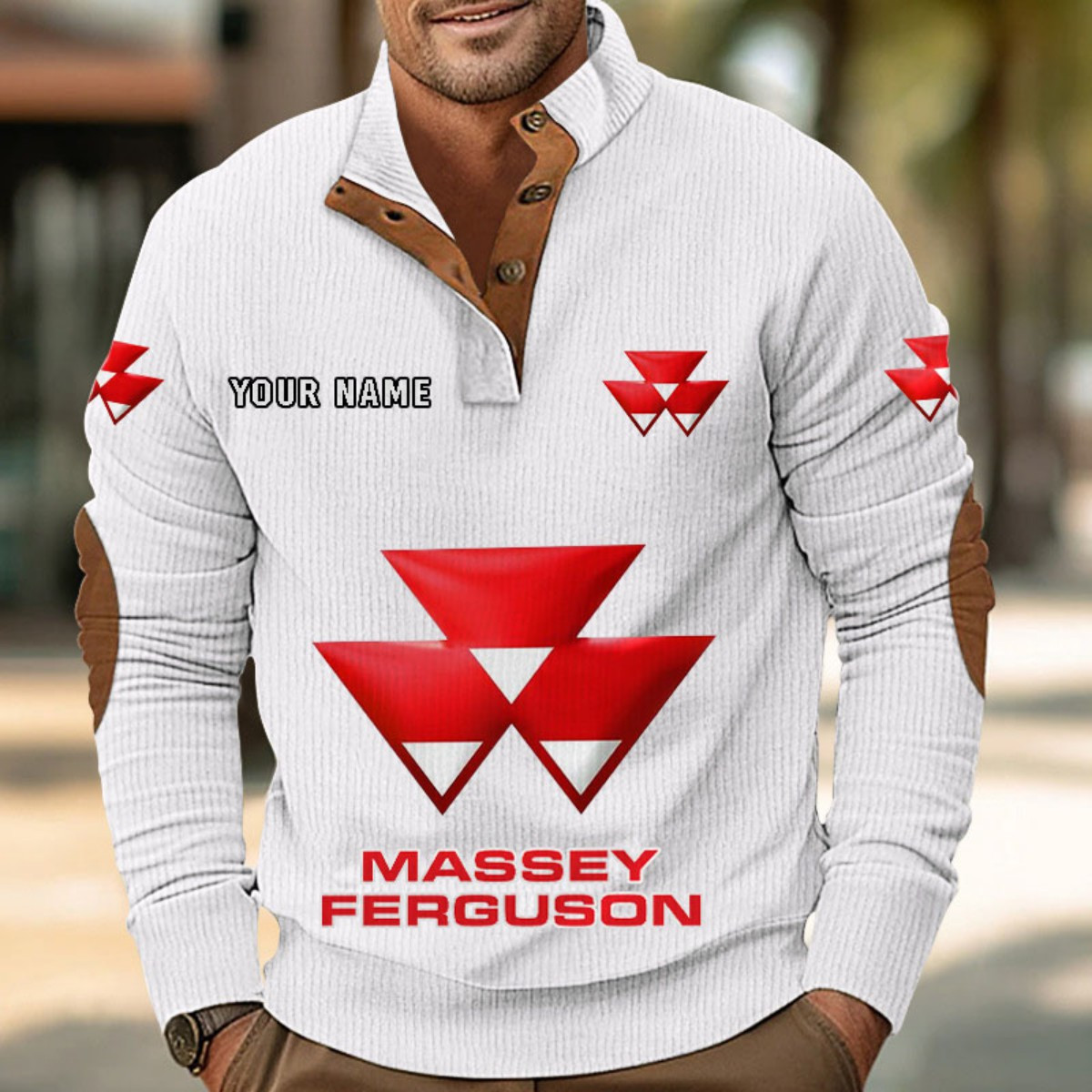 Sweat-shirt pour homme sans capuche Massey Ferguson – Image 7