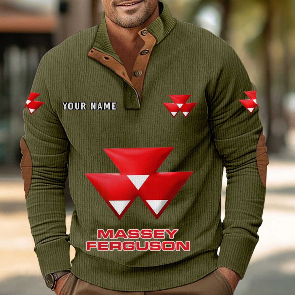 Sweat-shirt pour homme sans capuche Massey Ferguson – Image 8