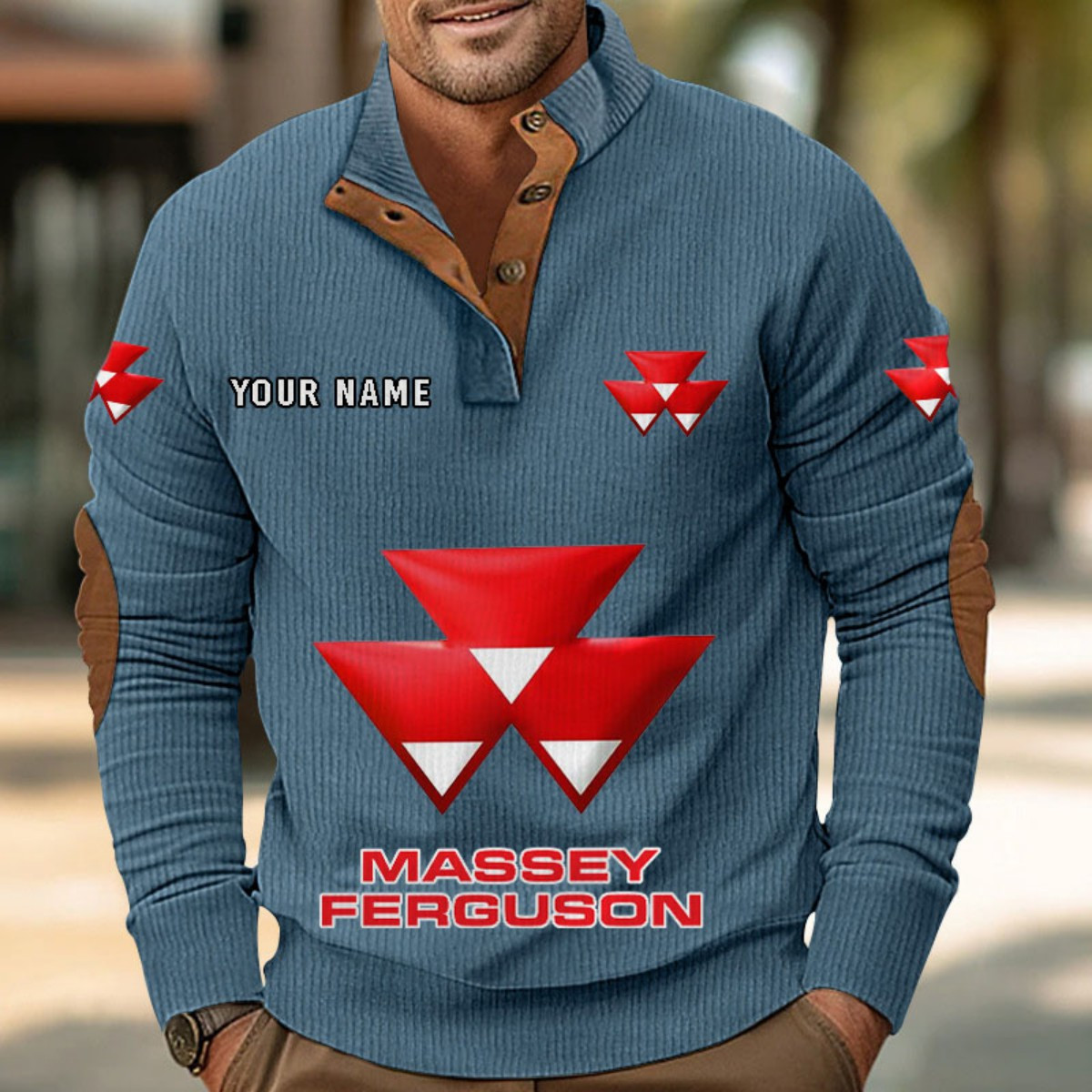 Sweat-shirt pour homme sans capuche Massey Ferguson – Image 9